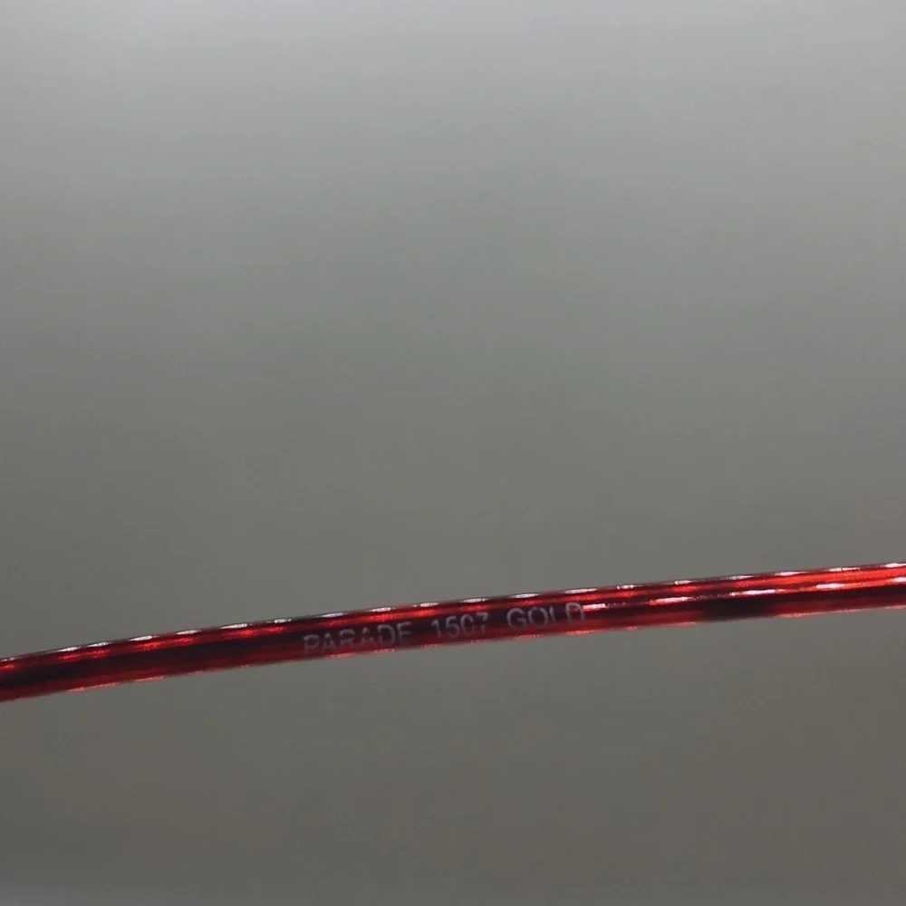Parade 1507 Gold Red Brown Eyeglasses Frame 49-18-135